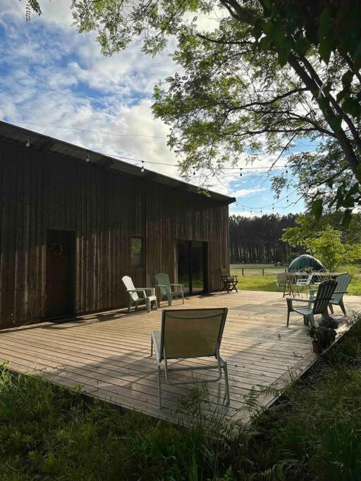 Cosy Cabane Boise Solaire, Balneo Bath Et Toilette Seche A La Ferme 미미장플라즈 외부 사진